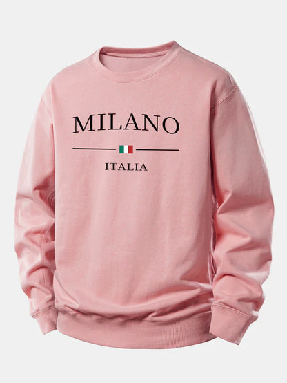 Milano Print Relax Fit Sweatshirt