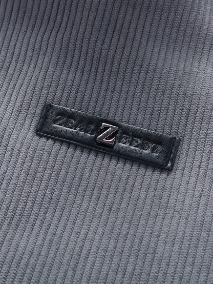 Teddy Lined Zip Up Corduroy Jacket